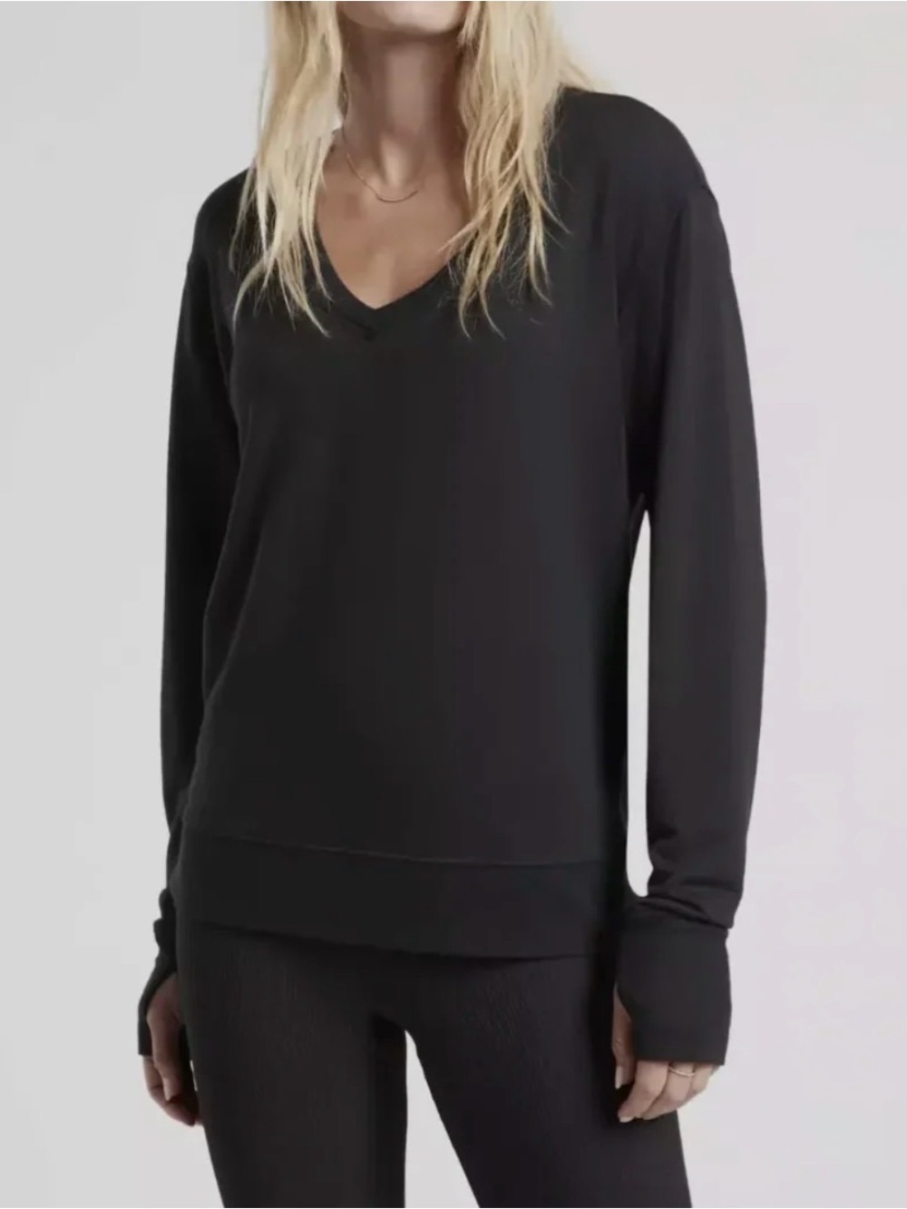 Athleta Sunrise V-Neck Sweatshirt. Sz XS